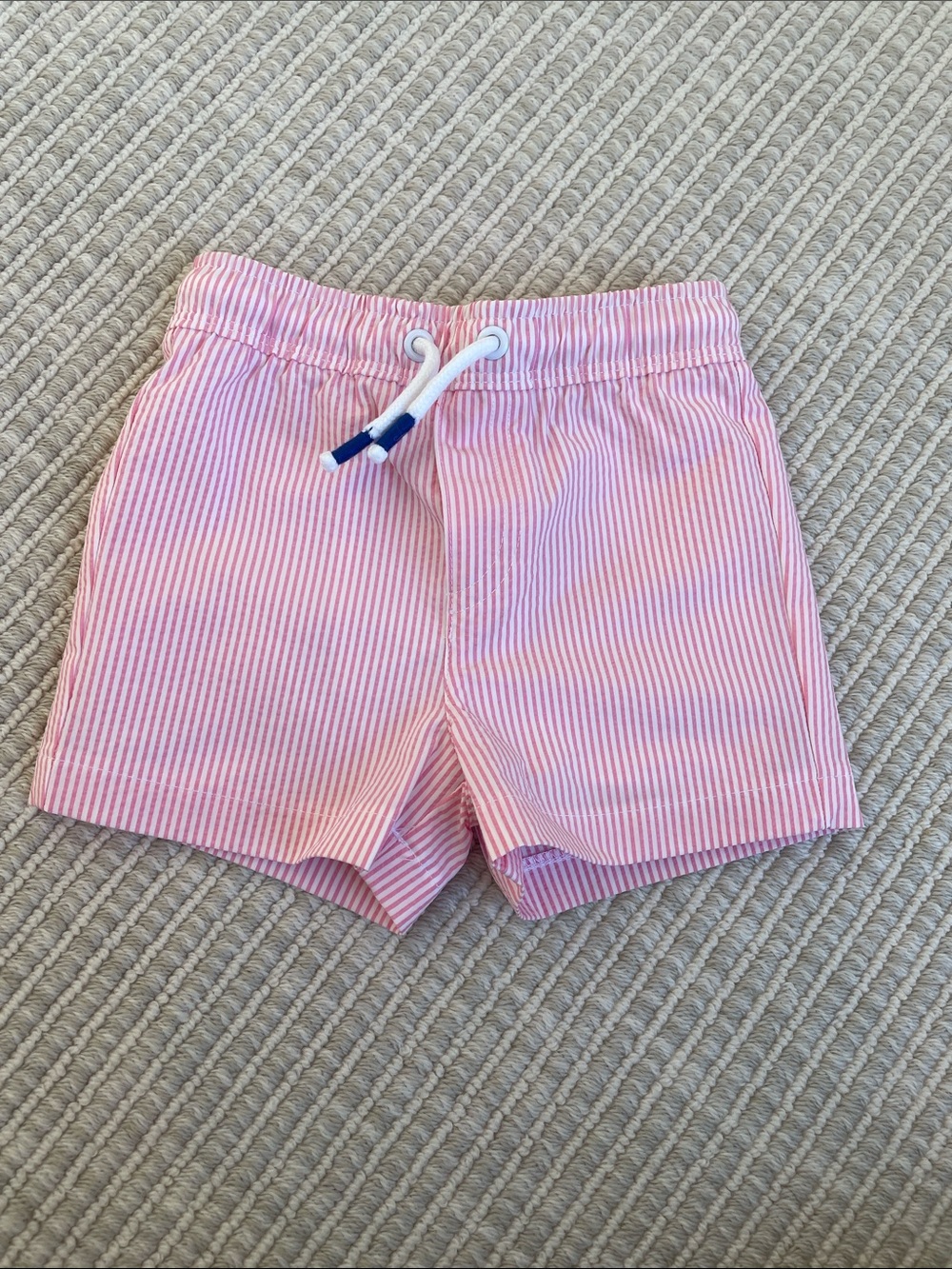 Gymboree Pink and White Seersucker Stripe Shorts